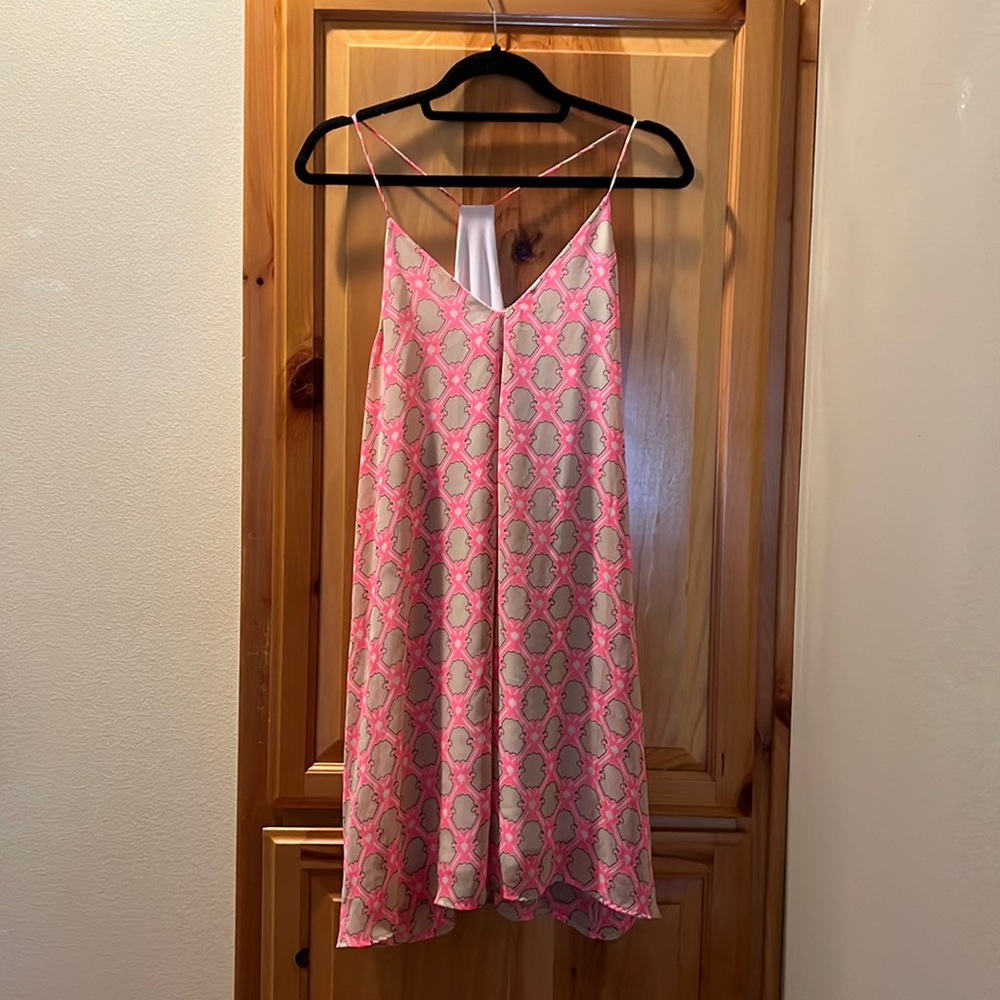 Hot pink dress